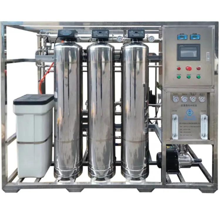 1000 1500 2000 lph Complete Water Treatment Equipment Reverse Osmosis System With UV Purifier Ro Plant Water Softener