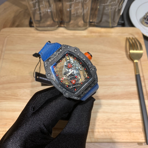 นาฬิกาข้อมือผู้ชาย Luxury Ultralight 27-04 Tonneau Tourbillon ดีไซน์โปร่งแสง พร้อมกลไกแบบตาข่าย - Product Image 3
