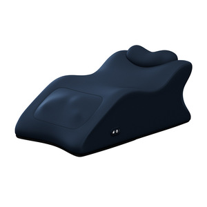 Oreiller de massage pour le cou et la taille, compresse chaude, pétrissage, batterie au lithium rechargeable, bleu gris - Product Image 1