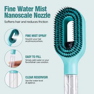 <span class=keywords><strong>Brosse</strong></span> à <span class=keywords><strong>cheveux</strong></span> 2-en-1 avec pulvérisateur d'eau, <span class=keywords><strong>brosse</strong></span> à poils de sanglier et nylon <span class=keywords><strong>pour</strong></span> une hydratation fine et une chevelure lisse sans frisottis - Product Image 4