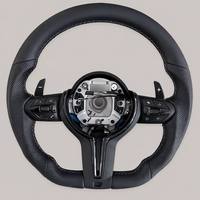 Volant pour BMW F30 F31 F32 F33 F34 F35, style M Sport, cuir noir, volant à fond plat, amélioration du volant