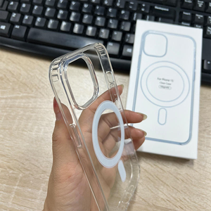 Nueva Funda Trasera Magnética Transparente de TPU+PC para Teléfono Móvil <span class=keywords><strong>iPhone</strong></span> 17 Air 16e 15 Plus 14 12 <span class=keywords><strong>13</strong></span>, para <span class=keywords><strong>iPhone</strong></span> 17 Pro Max - Product Image 5
