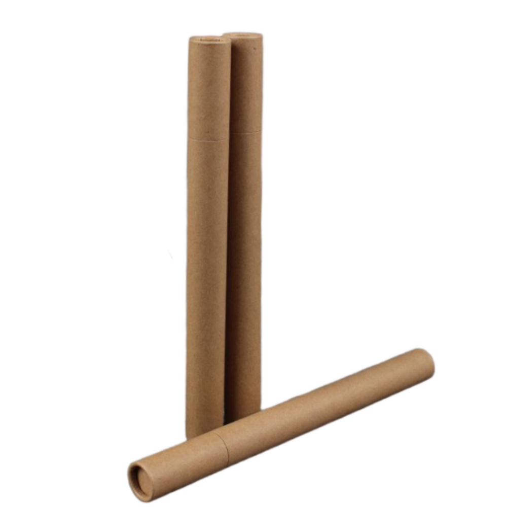 Recyclable Cylindrical Kraft Paper Tube Moisture Proof Sealed Small Storage Pre Paper Packaging Box Portable Paper Tube