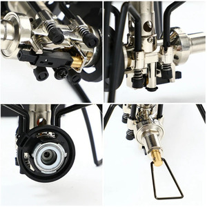 Réchaud de camping portable en acier inoxydable Spider Furnace, pliable, haute puissance, couleur argent - Product Image 4