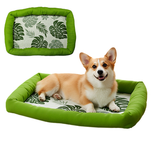 Cama para Perro con Hoja de Monstera, 60cm, Transpirable, para Todas las Estaciones, Cojín para Mascotas, Envío Directo desde la UE, Lavable - Product Image 1