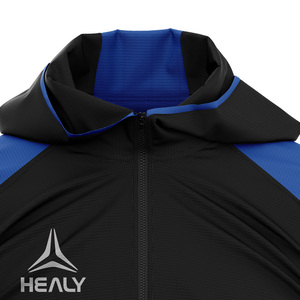 Chaqueta Deportiva Ajustada con Bloques de Color, Cortavientos, Personalizable, con Capucha, Estilo Atlético, para Entrenamiento al Aire Libre - Product Image 3