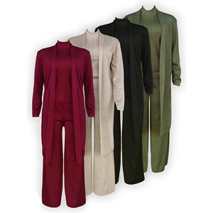 Set Loungewear da donna in maglia a costine 3 pezzi #11 - Product Image 3
