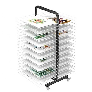 <span class=keywords><strong>Espositore</strong></span> Mobile Personalizzato Nero/Bianco Verniciato a Polvere Ecologico per Bambini, per Conservazione di Arte, Pittura, Materiale Scolastico, Scrapbook e Documenti <span class=keywords><strong>A4</strong></span> - Product Image 3