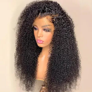 Glueless Full Hd Lace Wigs For Black Women Kinky Curly Lace Front Wigs Raw Brazilian Human Hair Hd Lace Frontal Wigs