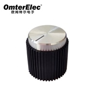 2002(18x17) bouton de volume rotatif en plastique bouton brutaliste