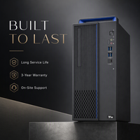 Novo Computador Desktop Linux Pré-carregado Hygon 8 Core com Baixo Ruído, Monitor de 23.8 Polegadas, 8GB, SSD de 512GB, GPU de 2GB, PC Personalizado ODM