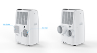 Climatiseur portable domestique 12000 BTU UE/US/AU avec chauffage et refroidissement électriques à fréquence fixe, climatiseur de sol