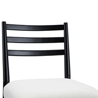 Chaises de salle à manger modernes du milieu du siècle Chaises de salle à manger de cuisine rembourrées en lin Chaises d'appoint de salle à manger