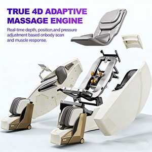 Robot Foldable <b>Chair</b> Split Legs Full-Body <b>Zero</b>-<b>Gravity</b> Infrared Physiotherapy Intelligent Voice Control Wireless - Product Image 1