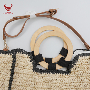 <span class=keywords><strong>Amazon</strong></span> de 2020 verano straddle bolso de mano bolso de paja grande <span class=keywords><strong>bolsa</strong></span> tejida - Product Image 4