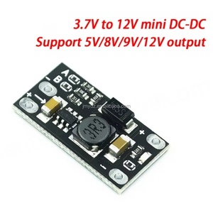 โมดูลเพิ่มแรงดันแบตเตอรี่ลิเธียมไอออนขนาดเล็ก 3.7V เป็น 12V DC-DC รองรับแรงดันขาออก 5V/8V/9V/12V ขายดี - Product Image 2