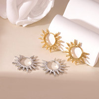 Pendientes Estilo Vacaciones, Joyería Simple para las Orejas, Pendientes de Estrella Versátiles y a la Moda, Joyería al por Mayor que No se Destiñe