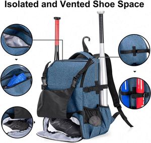 Sac à dos de baseball/softball grande capacité Kop Sports, avec compartiment à chaussures, vente en gros, usine BSCI - Product Image 6