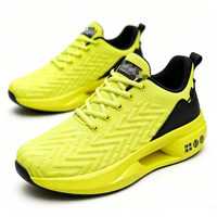 Zapatillas Deportivas para Hombre con Placa de Carbono, Transpirables, Tejido Elástico, Amortiguación de Impactos, Estilo Casual para Correr