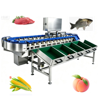 Geavanceerde automatische weegsorteermachine voor vlees en groenten met draaibare trays
