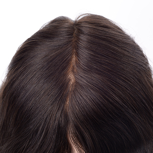 Pelucas de cabello humano remy para mujer, de piel fina de silicona inyectada natural personalizada, pelo largo rizado negro - Product Image 5