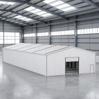 Entrepôt en structure acier de qualité industrielle sur mesure avec structure en panneaux sandwich