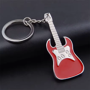 Logo personnalisé Guitare électrique <span class=keywords><strong>Instrument</strong></span> de <span class=keywords><strong>musique</strong></span> Violon Charme <span class=keywords><strong>Cadeau</strong></span> <span class=keywords><strong>Porte</strong></span>-clés en métal - Product Image 4