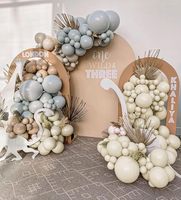 Kit d'arche de ballons blancs sable best-seller, 129 pièces, ballons blancs sable pour décorations de mariage, de fête nuptiale et d'anniversaire