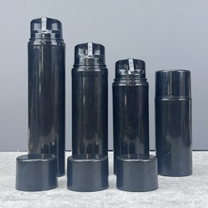 Luxury Black <b>Plastic</b> Skincare PP <b>Empty</b> Liquid Foundation Airless Lotion <b>Bottles</b> with Pump 15ml 30ml 50ml 100ml - Product Image 6