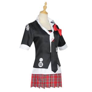 BAIGE Anime jeu <span class=keywords><strong>Danganronpa</strong></span> déclencheur heureux Havoc Enoshima Junko Cosplay Costume perruque noir JK école uniforme femme Costume de fête - Product Image 3