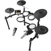 NUX DM7 Professional Electric Drum Set with Metal Construction Double Layer Design & Adjustable Features
