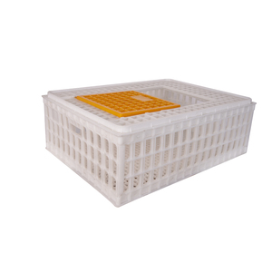 Plastic Live Chicken Pigeon Duck Goose Bird Transport Crate Poultry Carrying Box Cage
