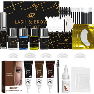 Kit de rehaussement des <span class=keywords><strong>cils</strong></span> et des sourcils non irritant en gros, <span class=keywords><strong>teinture</strong></span> pour <span class=keywords><strong>cils</strong></span> et yeux longue durée, sûre et facile à utiliser - Product Image 1