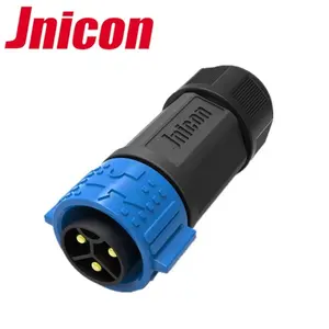 Jnicon M25 זכר נקבה 3pin עמיד למים IP67 מחבר עבור כוח נהג