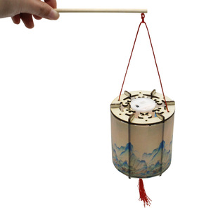 Kit de lanternes chinoises en tissu, thème animalier et nature, artisanat fait main pour enfants de 7 à 12 ans avec batterie intégrée - Product Image 2