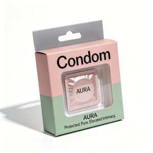 Boîte d'emballage personnalisée pour préservatifs haut de gamme, boîte rectangulaire en papier couché, boîte d'expédition organique pour usage intime - Product Image 3