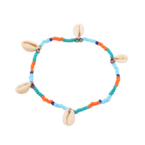 Tobillera bohemia con cuentas y conchas de cauri para mujer, joyería de playa, accesorio de moda. - Product Image 5