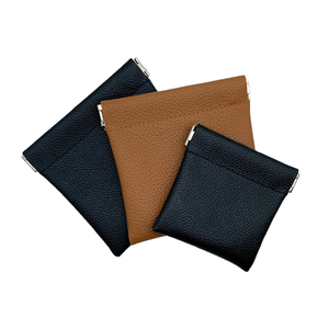 Pochette en cuir PU à fermeture automatique, élégante, rectangulaire, petite bourse portable pour bijoux, boucles d'oreilles, rouge à lèvres - Product Image 1