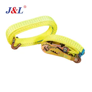 Julisling מותאם אישית 2.5t tatchet לקשור רצועה רחב ידית רצועת מטען רצועה ratchet עם ווים מותאמים אישית