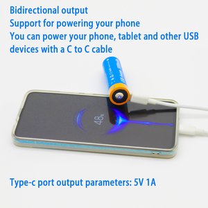 Batería de Iones de Litio de 3-7 Voltios, USB Tipo-C, 21700, 5000 mAh, Batería de Litio 21700 Li-ion para Linternas - Product Image 3