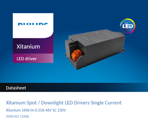 ไดรเวอร์ LED ขนาดเล็ก Xitanium 16W-48W แบบกระแสคงที่  บัลลาสต์พลาสติก  แหล่งจ่ายไฟ รับประกัน 5 ปี  แรงดันไฟฟ้าขาเข้า 220-240VAC - Product Image 3