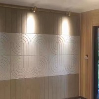 Panneau acoustique d'intérieur de haute qualité-Léger Flexible Facile à installer Panneau en fibre de polyester Plafond Mur Salle de réunion