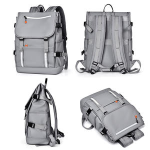 Sac à dos pour ordinateur portable avec logo personnalisé, imperméable, en tissu Oxford, antivol, fermeture éclair USB, dos souple, école, affaires - Product Image 3