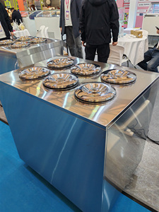 Vitrine à glaces Pozzetti, armoire congélateur pour gelato, réfrigérateur de présentation d'angle droit pour équipement - Product Image 5