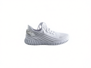 Chaussures de course unisexes, empeigne en mesh, semelle extérieure en caoutchouc, semelle intermédiaire en EVA, blanc 34243/211 - Product Image 1
