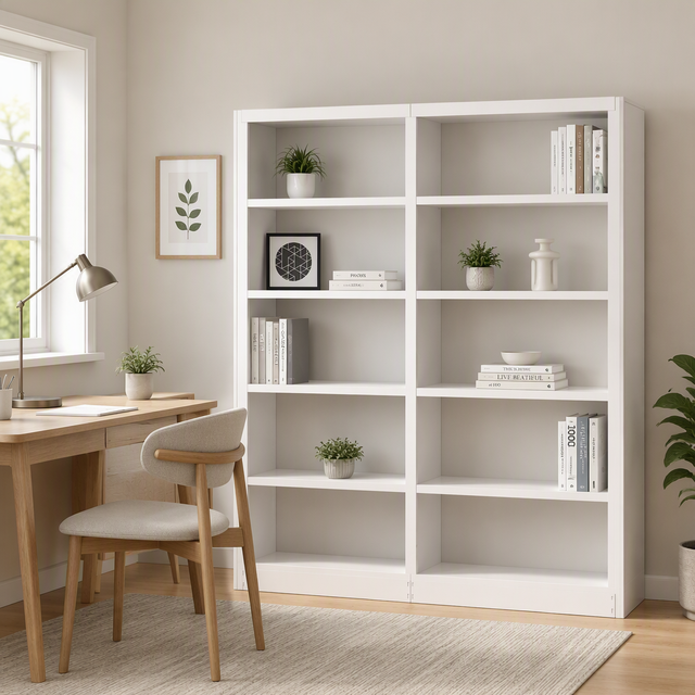 Wholesale Metal School Library Furniture Double Sided Steel Bookcase Library Bookshelf Flat Pack Iron Bookcase Metal Bookshelf