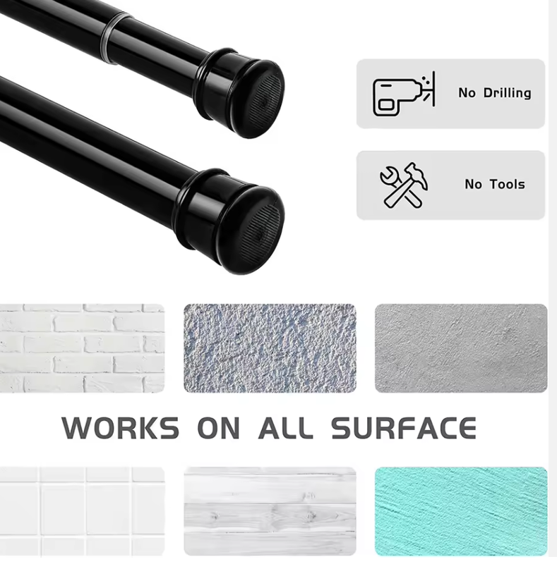 Metal Shower Curtain Rod