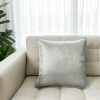 Housse de coussin personnalisée, décoration d'intérieur, coussin décoratif de luxe en jacquard métallique, vente en gros, fournisseur d'usine
