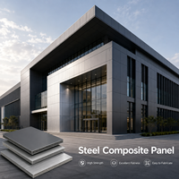 Panneau composite en acier galvanisé recouvert de PVDF 4x8, résistant au feu, écologique, pour façade de bâtiment, mur-rideau