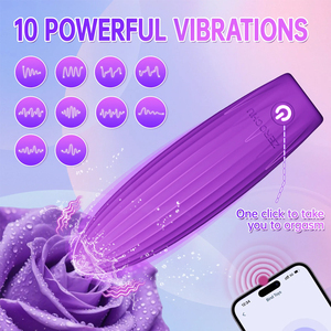 App-gesteuerter Mini 10-Gang USB-Aufladbarer Bullet Vibrator Leistungsstarker G-Punkt Klitoris-Stimulator Tragbares Erwachsenen-Sexspielzeug für Frauen - Product Image 2